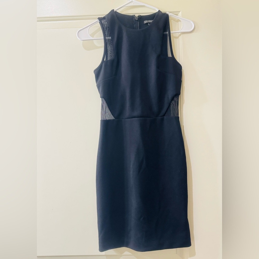 Express Black Sleeveless Mini Dress